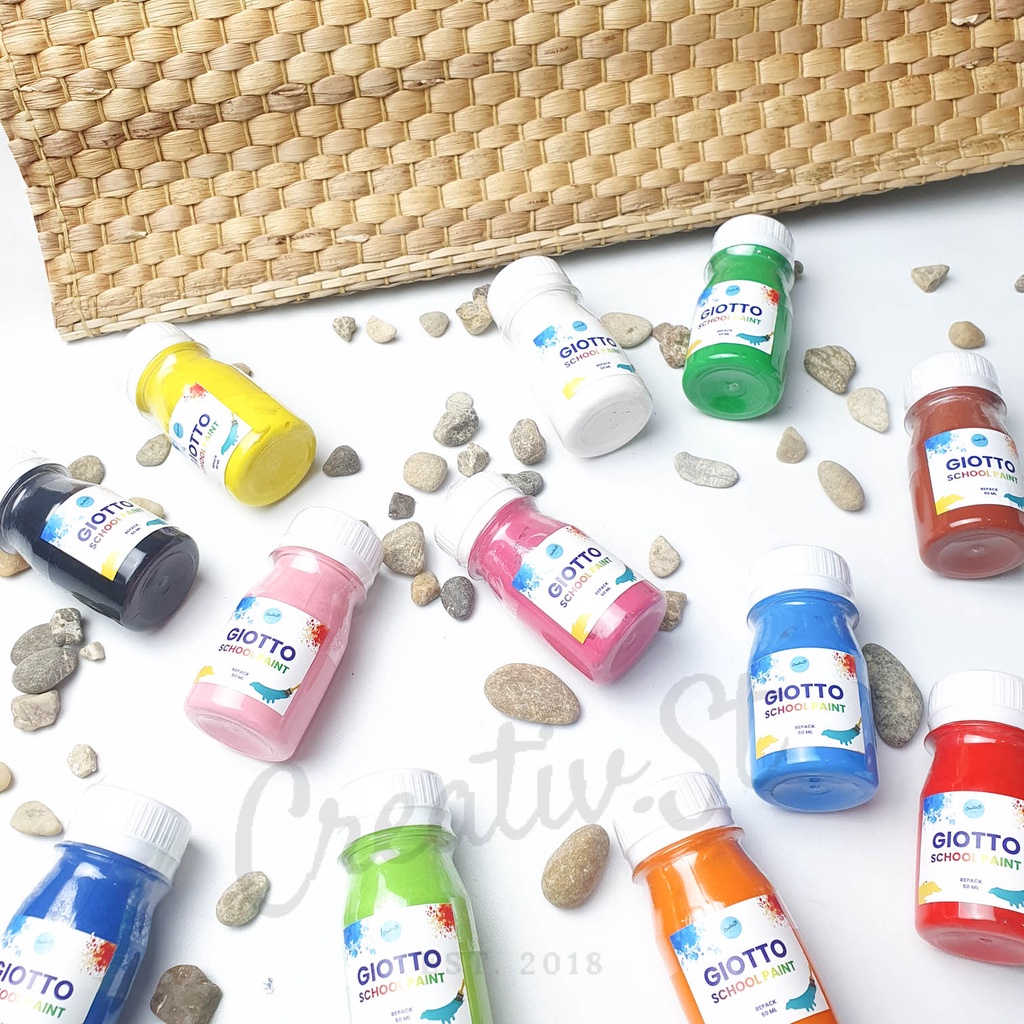

GIOTTO Washable School Paint Cat Lukis Anak Gambar 50 Ml 80 Ml