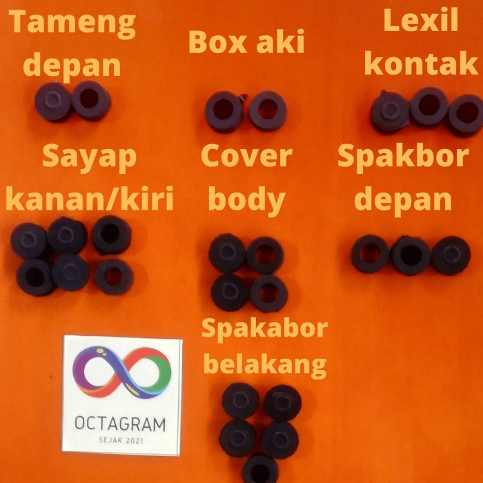 Gratis ongkir/Karet Fizr/ Karet Sepeda Motor Body Yamaha Fizr Full Set - Full set COD