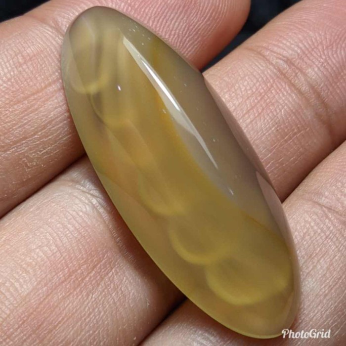 Natural Batu Akik Pandan Kapas Semu Nanas Sutra Merah Lumut OliAntik69