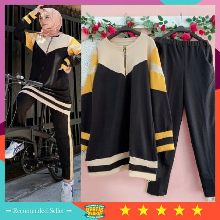 Pakaian Senam Olahraga Murah Wanita Kekinian Keren Modis - Setelan baju olahraga wanita sport nyaman