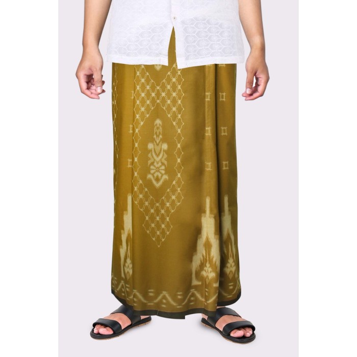 11.11 bigg sale Kain Sarung Mangga Gold Kembang Reguler Kuning Kunyit BEST SELLER V8P8