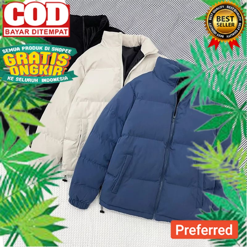 Jaket Winter | Jaket Parka | Jaket Tebal Kerah Bulu Halus | Jaket Musim Dingin Pria / Wanita | Jaket