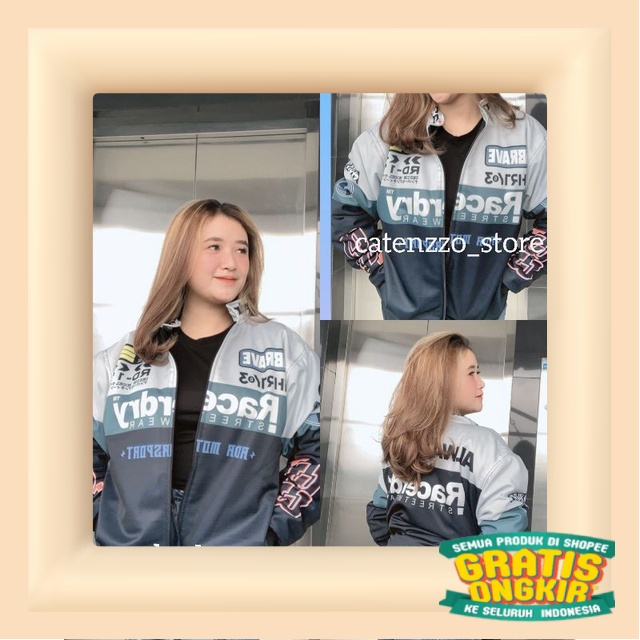 JAKET DISTRO PRIA WANITA - VARSITY JAKET MOTOR NASCAR BOMBER RACING - JAKET WINDBREAKER PRIA ERIGO/ 