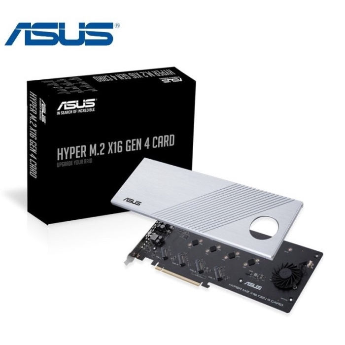 ASUS HYPER M.2 X16 GEN 4 Card NVMe M.2 PCIe 4.0/3.0