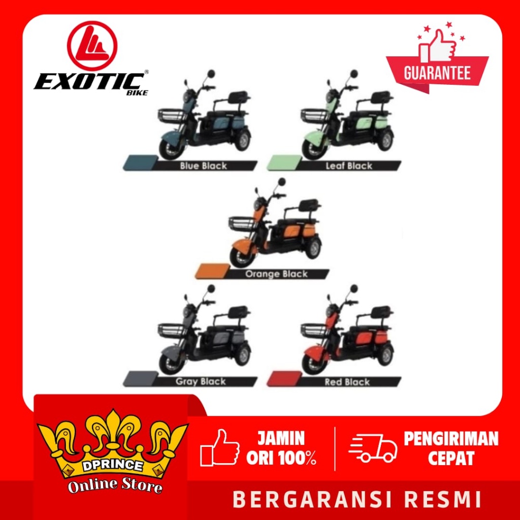 [PROMO BIGSALE] EXOTIC Sepeda Listrik 3 Roda SIERRA By PACIFIC