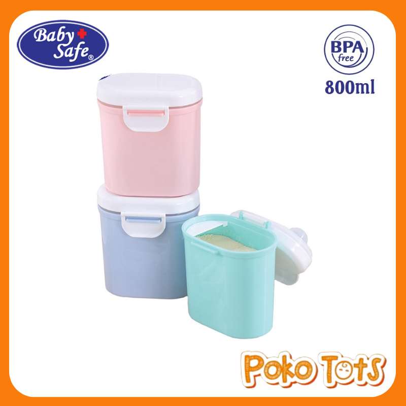 Baby Safe Milk Powder Container 800ml Tempat Susu Bubuk Bayi Baby Safe JB