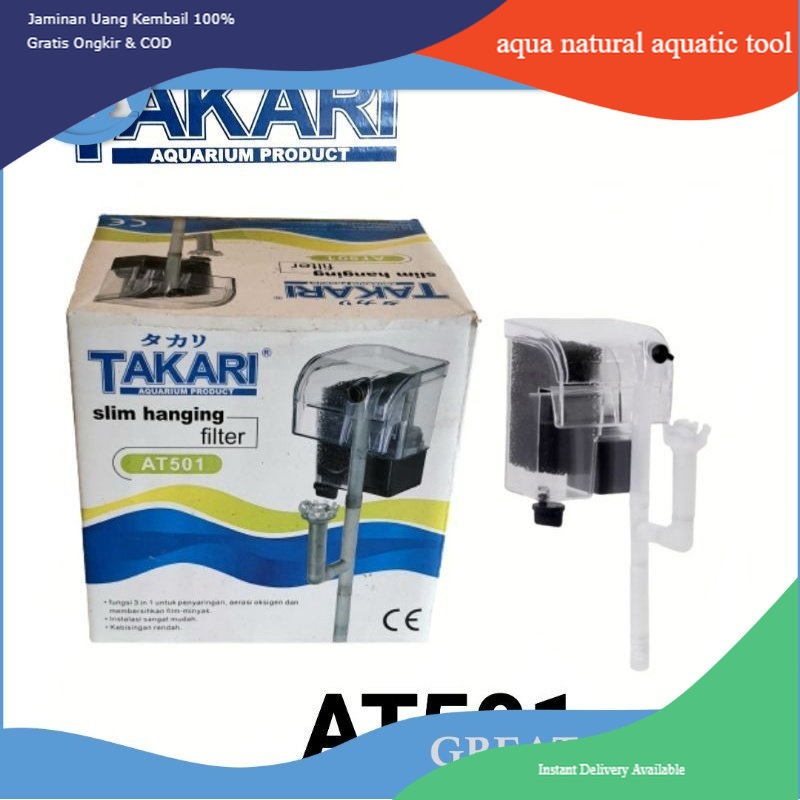 TAKARI AT 501 FILTER GANTUNG AQUARIUM AQUASCAPE