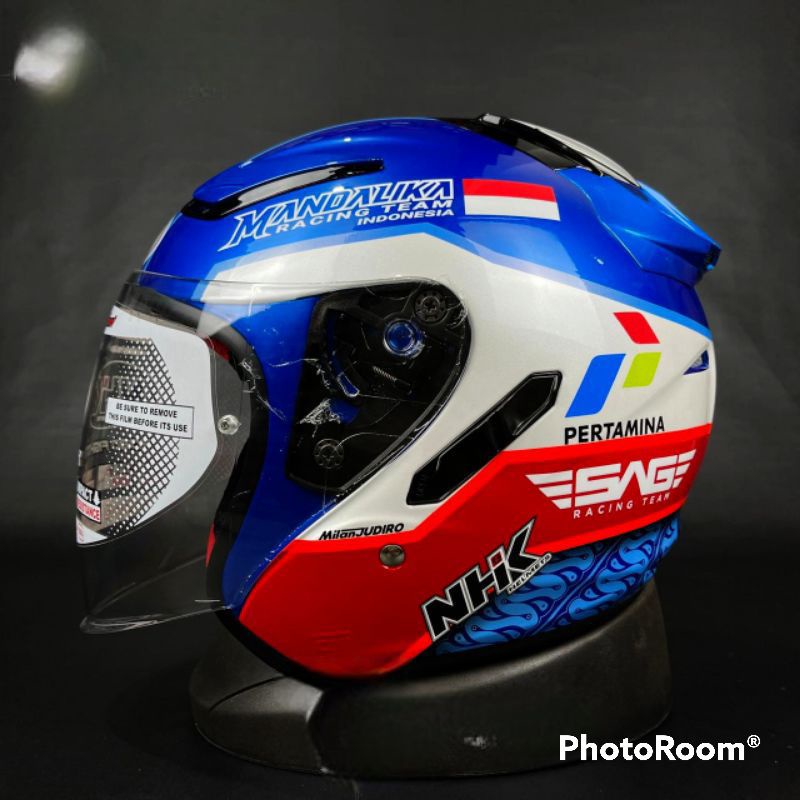 Helm NHK R1 Doble Visor Motif MANDALIKA GP