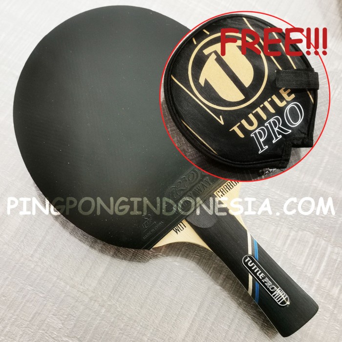 ✨LARIS✨ -Tuttle PRO W01 Carbon Set-Rakitan Bet Bat Pingpong Tenis Meja OFF W-01 - Mercury Set