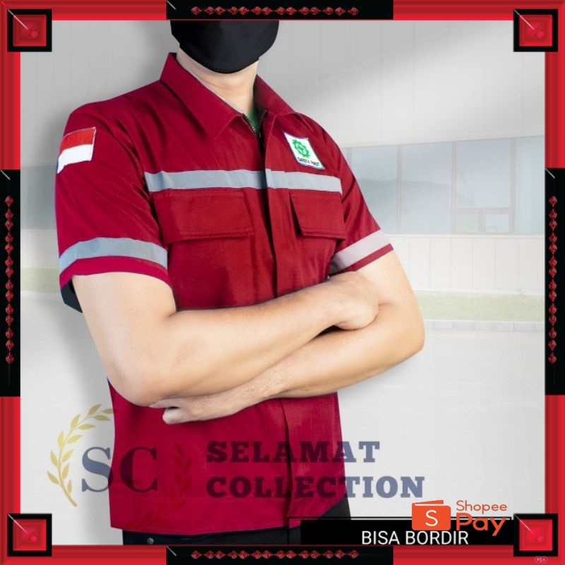 12.12 SERAGAM SALE / baju safety kerja promosi baju safety lengan pendek terbaru.baju kerja.baju tam