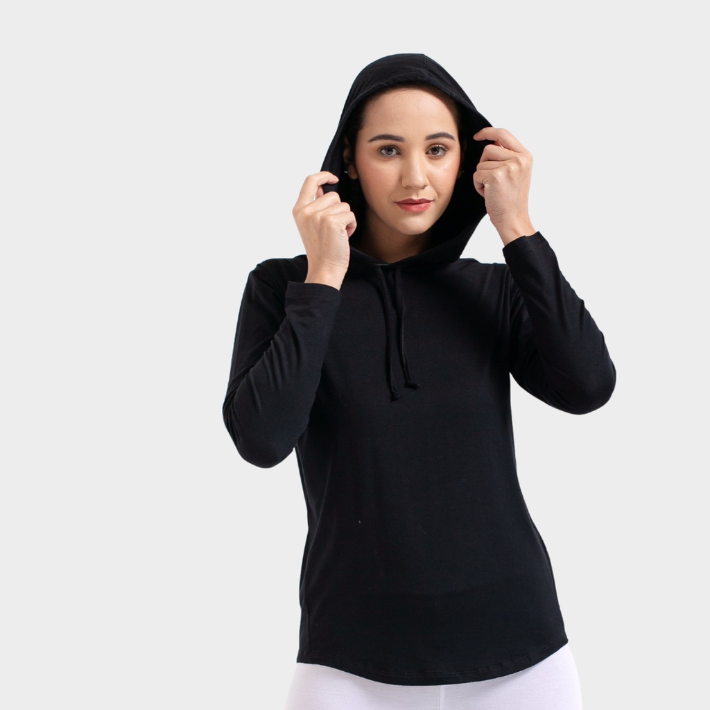 Mula Women Slim Fit Coverback Hoodie