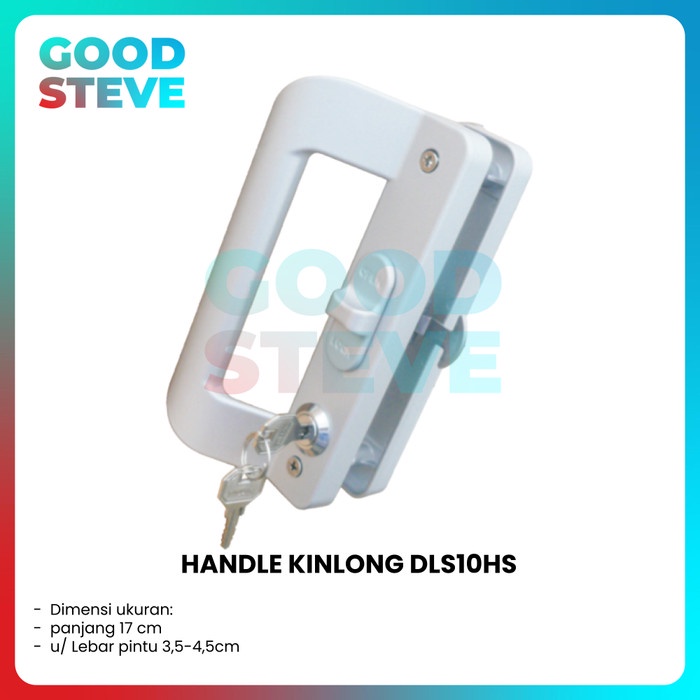 Sliding Handle Lock Point Kinlong DLS10 Pintu Geser Putih