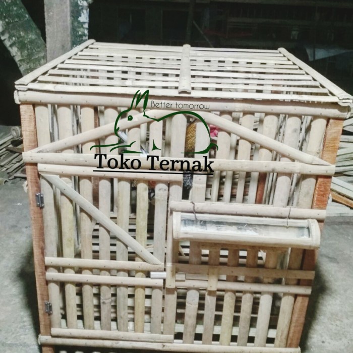 kandang ayam bambu bongkar pasang