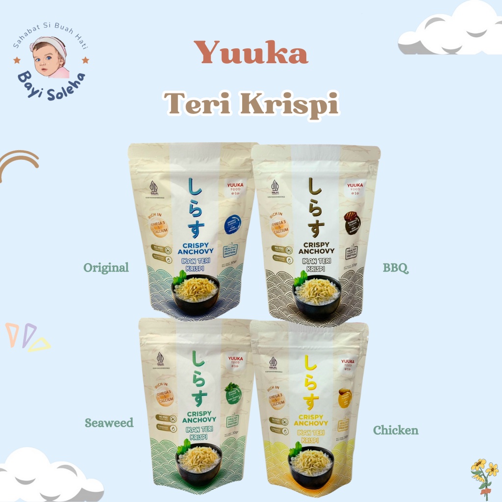 

[BS] Yuuka Food Crispy Anchovy 30gr / MPASI / Ikan Teri Krispi