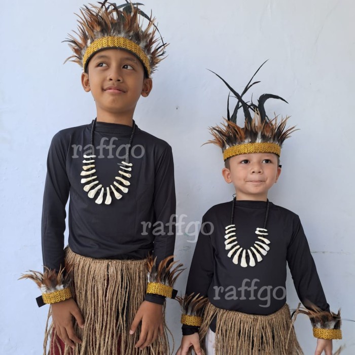 baju adat papua anak laki laki - tk