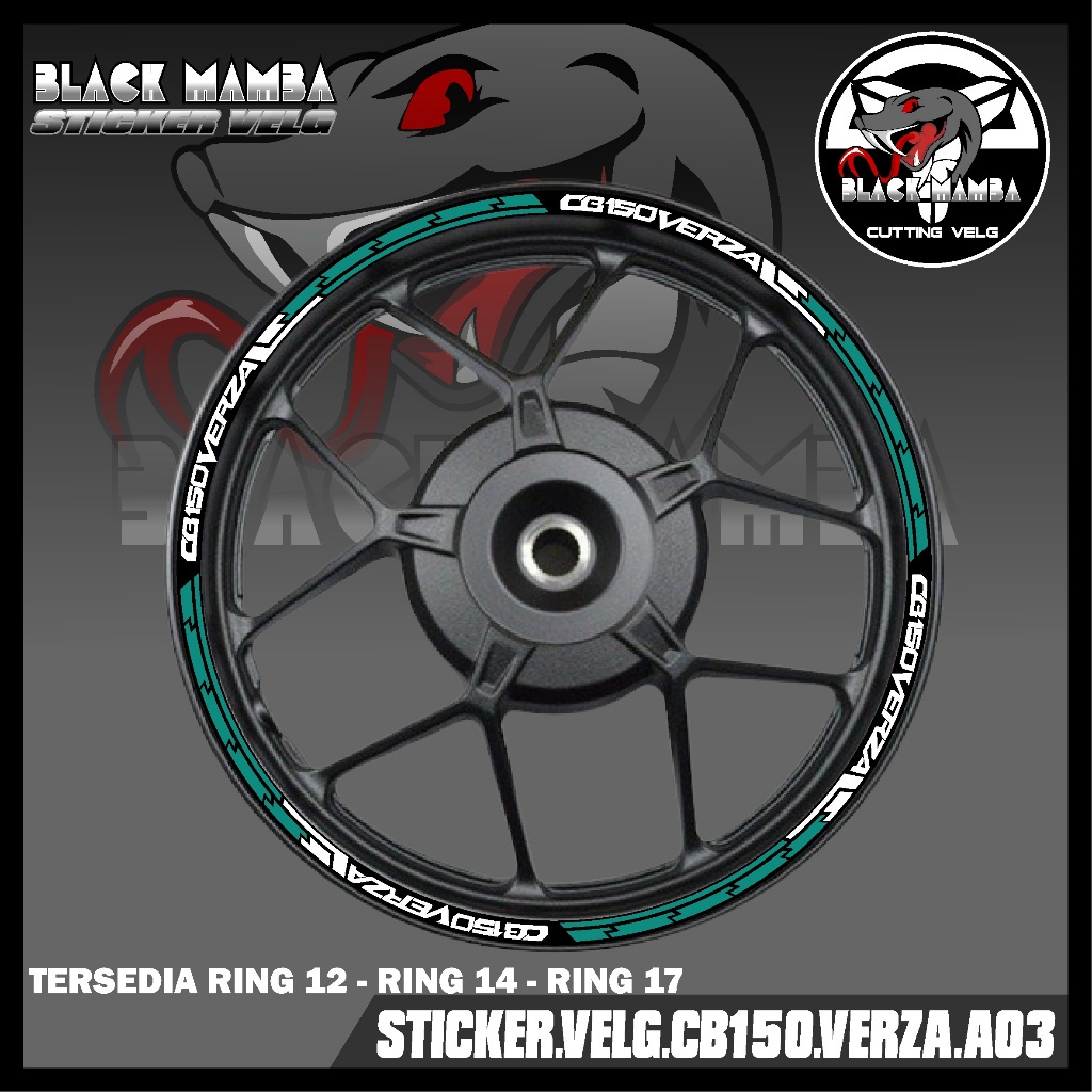 STICKER VELG CB150 VERZA - STIKER LIS LIST VARIASI BAN/VELG HONDA CB150VERZA A03