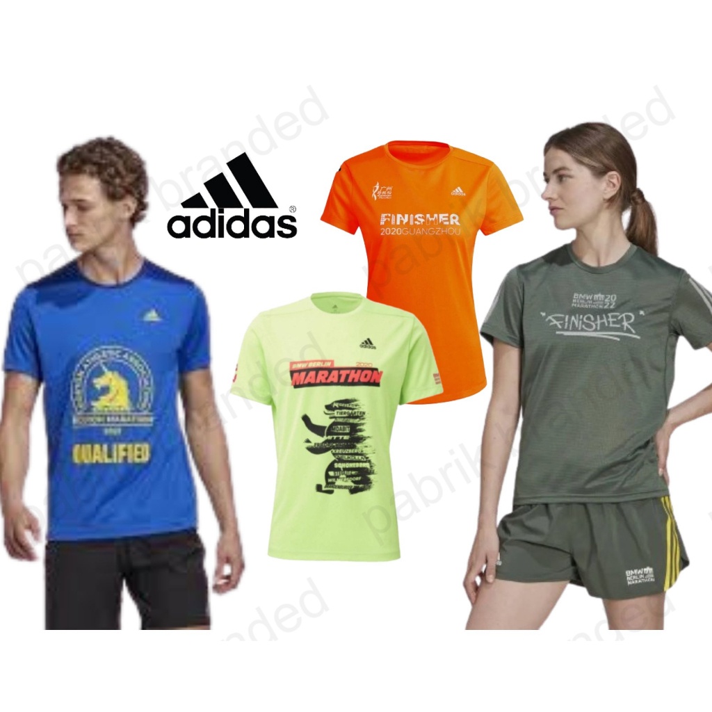 pabrik branded adidas tee shirt unisex S baju kaos sport olahraga dewasa perempuan laki-laki murah g