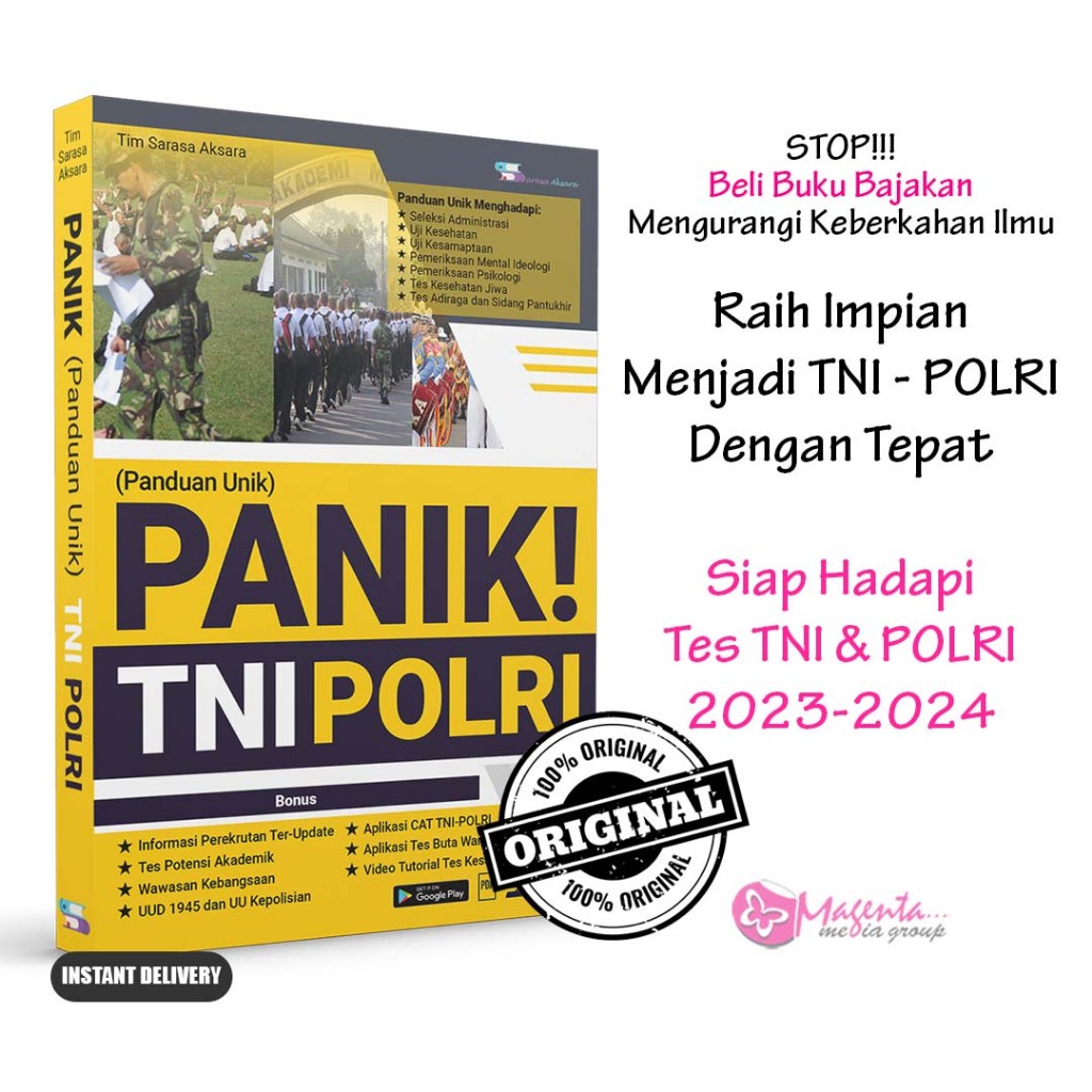 Buku Tes TNI POLRI - PANIK  (Panduan Unik) TNI POLRI 2023 2024
