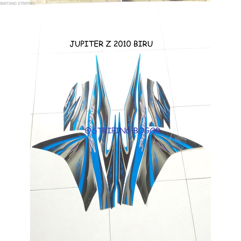 Striping Lis Sticker Motor Yamaha Jupiter Z 2010 Biru