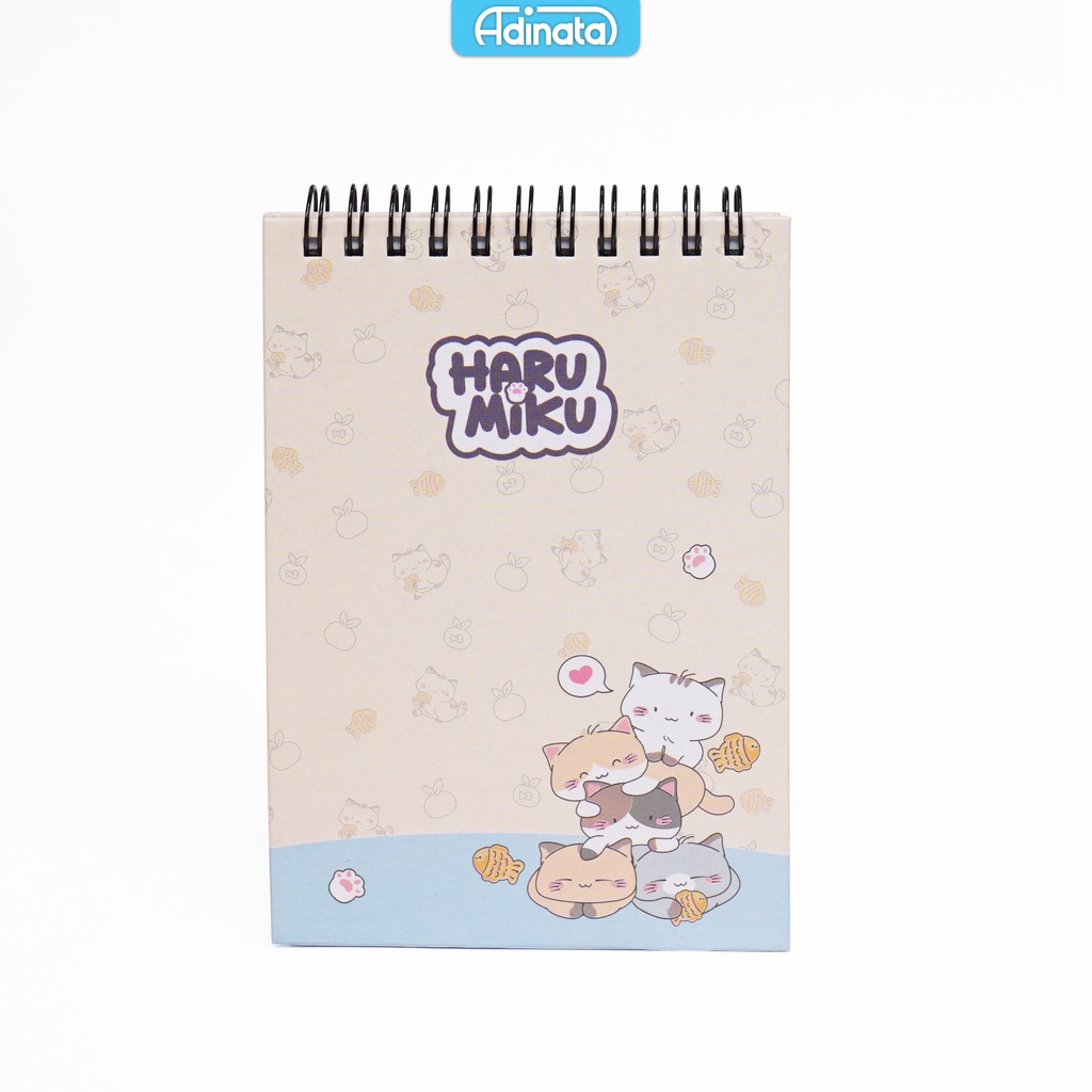 

Haru Miku Cream A6 Memo Spiral Notebook 2352-4337 - Adinata / Buku Catatan / Memo