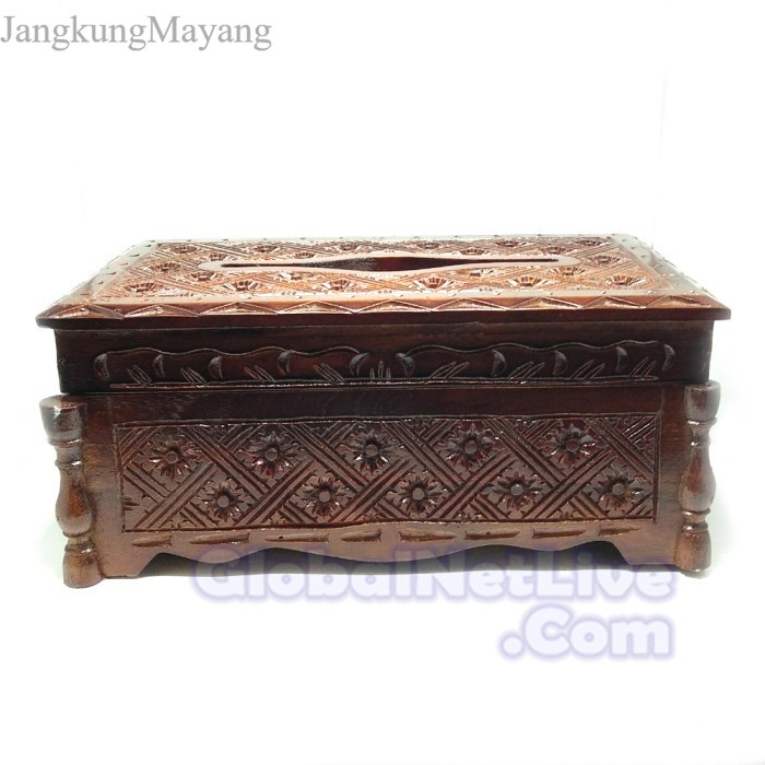 

Tempat Tissue Kayu Jati Ukir Klasik TS003 (kota tissue, box tissue) murah