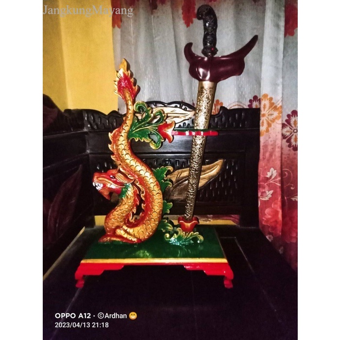 

jagrak stand tempat keris naga sunggingan alusan Murah Meriah JD41 - mentah antik