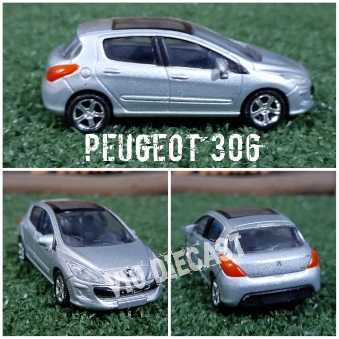 Toy Peugeot 306 Scala 1:64 Miniature Pajangan Dashboard Koleksi Hobby Kolektor Diecast Mainan Anak