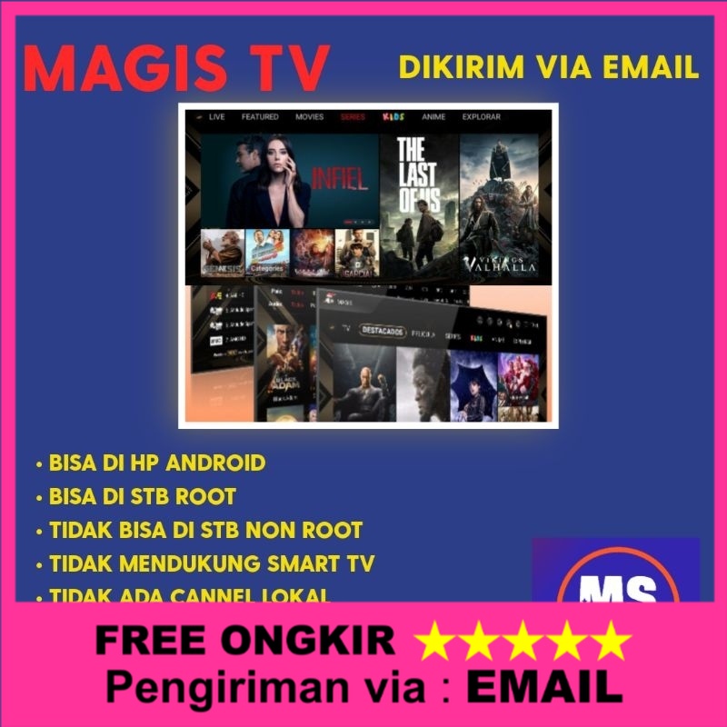 APLIKASI NONTON TV LUAR, FILM, SERIES, SPORT,  MAGIS TV LIFETIME FULL GARANSI DAPAT BANYAK APLIKASI