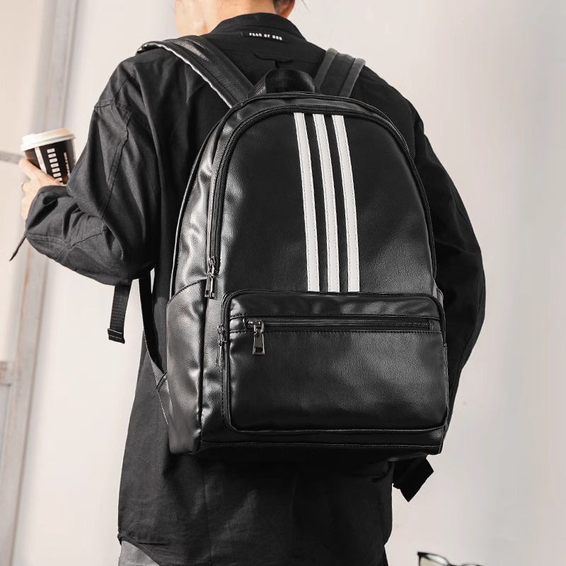 Tas Ransel Kulit Ransel Backpack Kulit Pria Ransel Kuliah Sekolah Kerja WOLVERINE