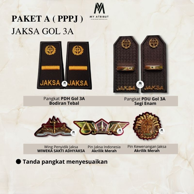 Paket PPPJ JAKSA Gol 3A Paket A , Paket B | Paket Kejaksaan RI
