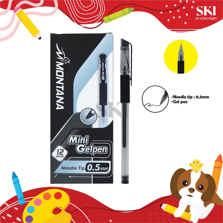 

Bolpoin / Pulpen / Bolpen Gel / Gel Pen 0.5 mm Montana 412-C