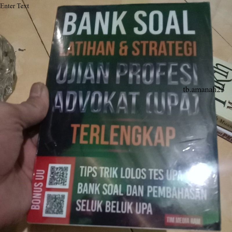 Buku BANK SOAL LATIHAN DAN STRATEGI UJIAN PROFESI ADVOKAT UPA