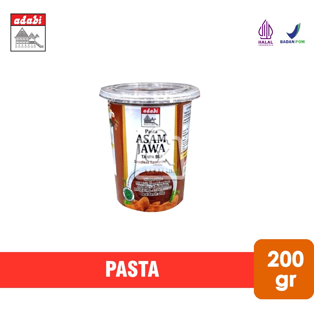 

Pasta Asam Jawa Adabi Tanpa Biji (200 gr)