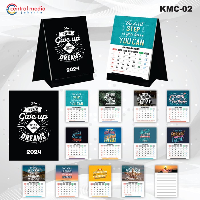 

Kalender Meja 2024 Kalender Quote A5 Desk Calendar