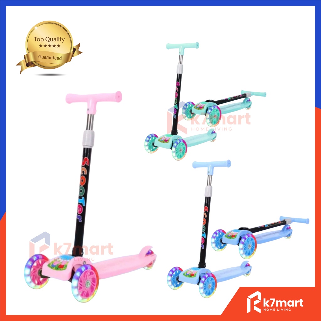 SunitoMart SCOTER OTOPED ANAK RODA 3 DENGAN MOTIF KARAKTER / SCOTER INJAK ANAK RODA 3 / SCOTER INJAK