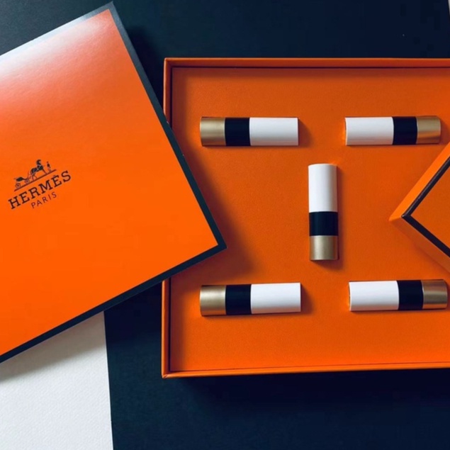 Hermes lipstick/Rouge Hermès Matte lipstick gift box 1.5g*5/Satin lipstik/Lipglow/Lip balm