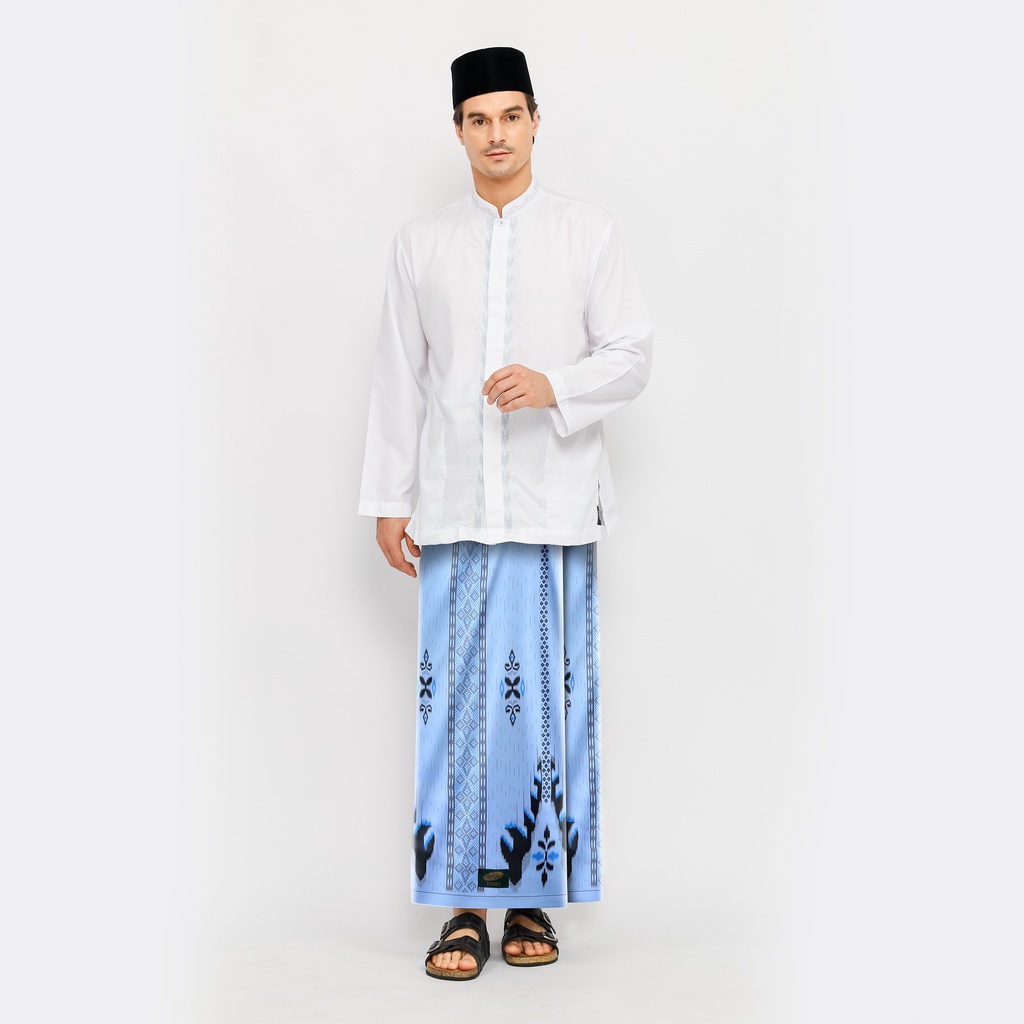 Sarung ATLAS Favorit Serasi Motif BHS KGN Biru Muda