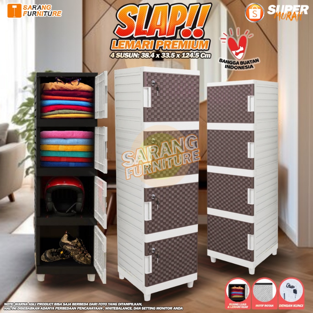 LEMARI PAKAIAN MINIMALIS KINGDOM SLAP WALLNUT LEMARI SWING LEMARI PLASTIK LEMARI BAJU LEMARI BAGUS L