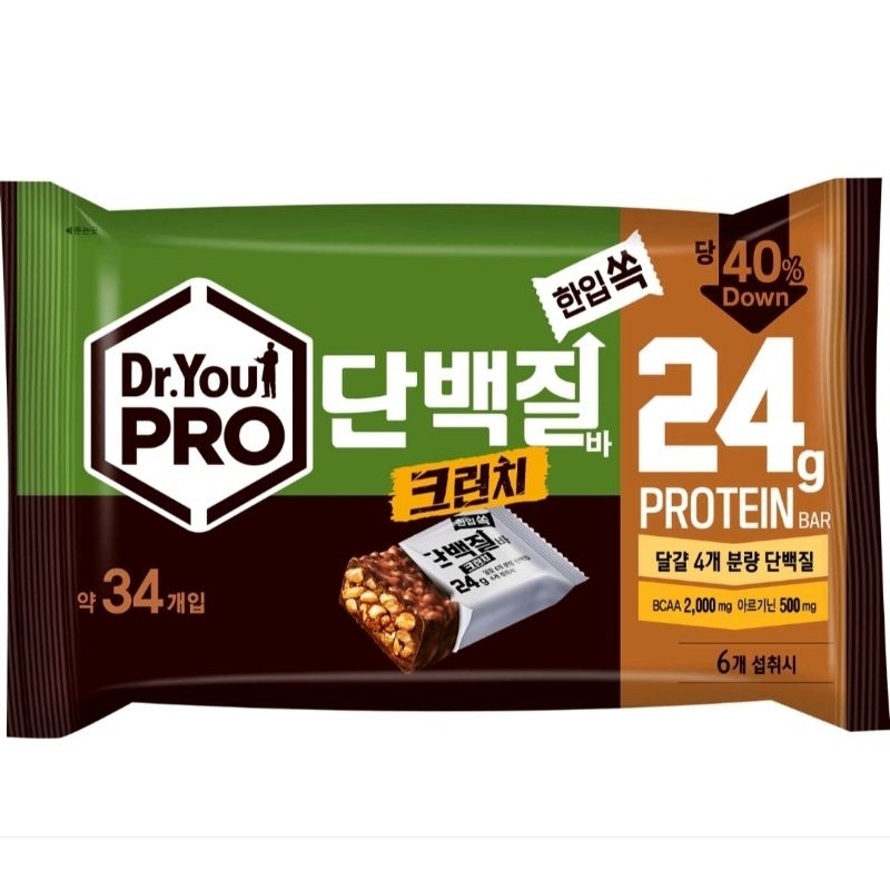 

Dr You Protein Bar Crunchy Ori Korea