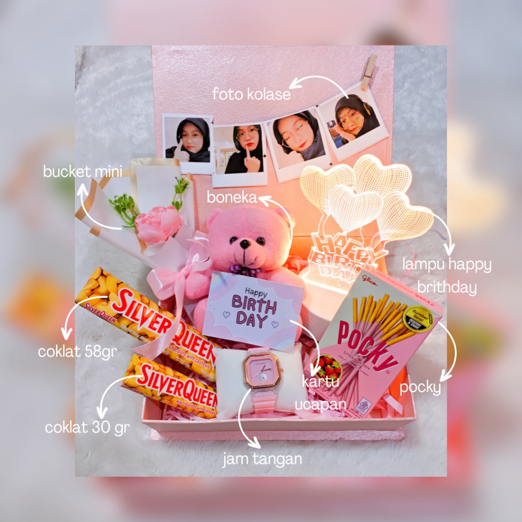 

KADO ULANG TAHUN CEWEK HAMPER ULANG TAHUN KADO ANNIVERSARY KADO LEBARAN KADO VALENTINE HADIAH ULANG TAHUN
