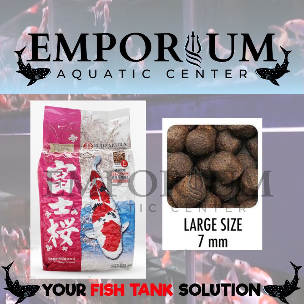 Jpd Fujizakura L 5Kg Ikan Koi Health And Probiotik - Pakan Ikan Hias - Makanan Ikan Predator - Ikan 