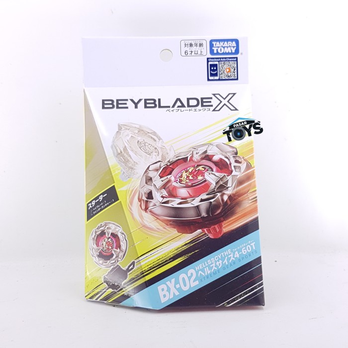 Beyblade X BX-02 Starter Hells Scythe Size 4-60T