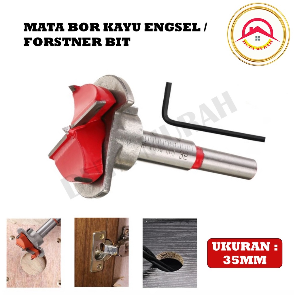 Mata Bor Engsel Sendok 35mm  Mata Bor Kayu Engsel Forstner Bit