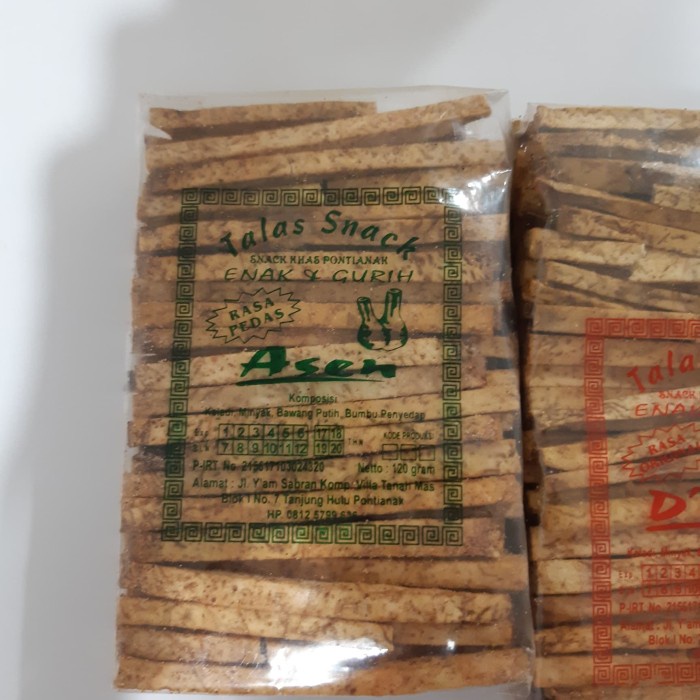 

[PROMO] Stik / Stick / Snack / Kripik / Keripik Talas / Busi ASEN Pontianak Pedas Hijau