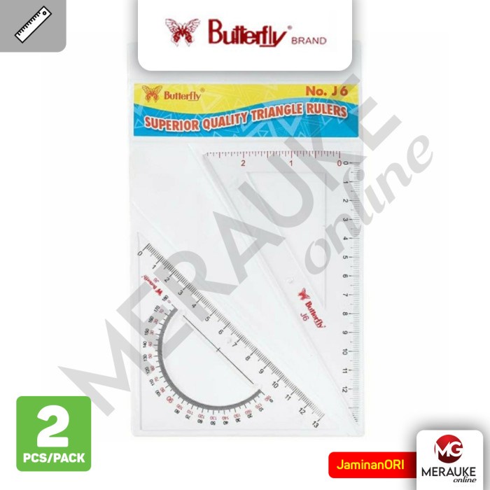 

Penggaris Classic Segitiga BUTTERFLY J-6
