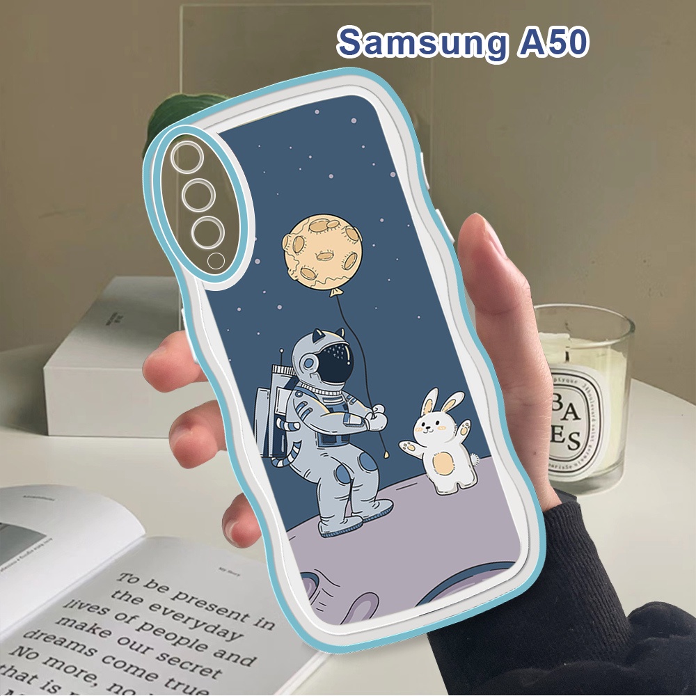 Casing Untuk Samsung Galaxy A50S A50 A30S A30 A20 A20S A10 A10S Soft Case Nasa Astronaut Shockproof 