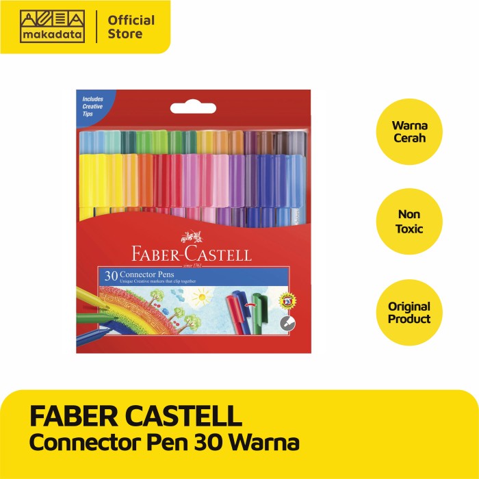 

Andma CONNECTOR PEN | SPIDOL FABER CASTELL 30 WARNA