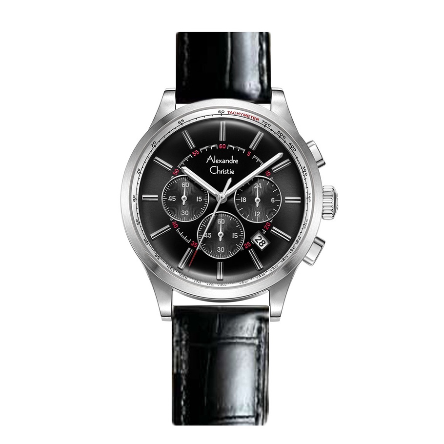 Alexandre Christie Ac6574 / ac 6574 Jam Tangan Pria Kulit Original Bergaransi Resmi