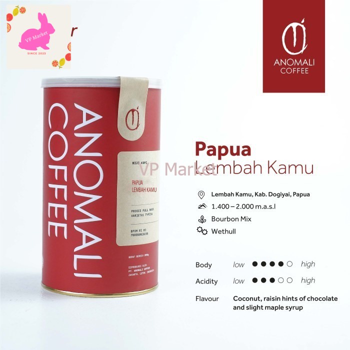 

Anomali Coffee Biji Kopi Papua Lembah Kamu