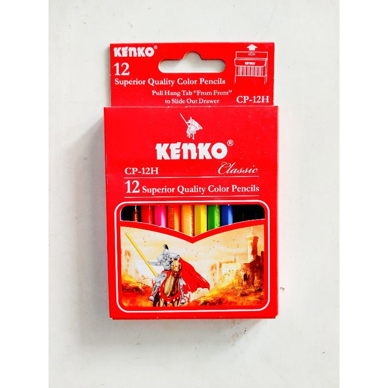 

(Harga Per 12 Pcs) Pensil Warna 12Warna Kenko CP-12H Pendek